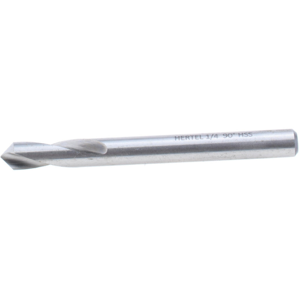 Hertel H-8119C063500 Spotting Drill 1/4" Dia, 90 deg, 2-5/8" OAL, High-Speed Steel
