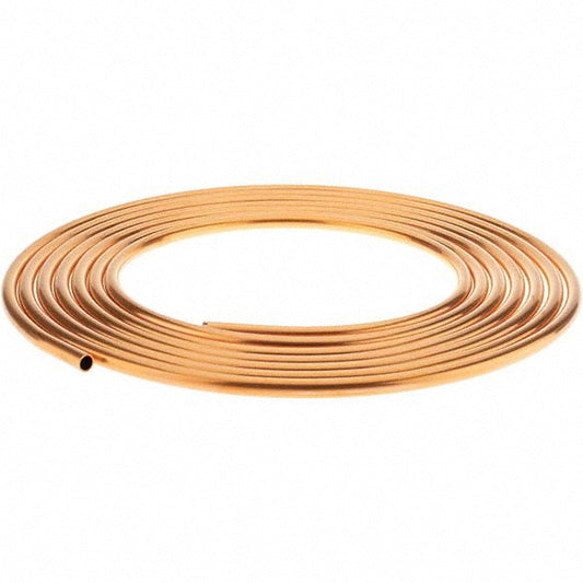 Wieland Small Tube Products 11209 Metal Tube Tube Type Refrigeration  Material Copper  Outside Diameter (Inch) 1/2  Wall Thickness (Decimal Inch) 0.0490  Tube Length 25 ft  Length 25