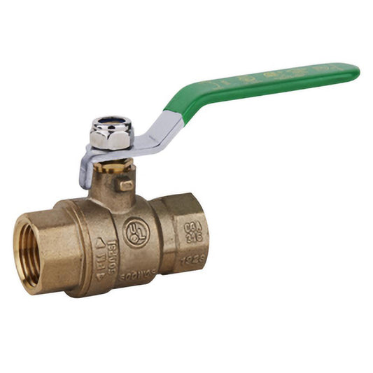Midwest Control FBB-75NL Full Port Manual Ball Valve 3/4" Pipe, Full Port