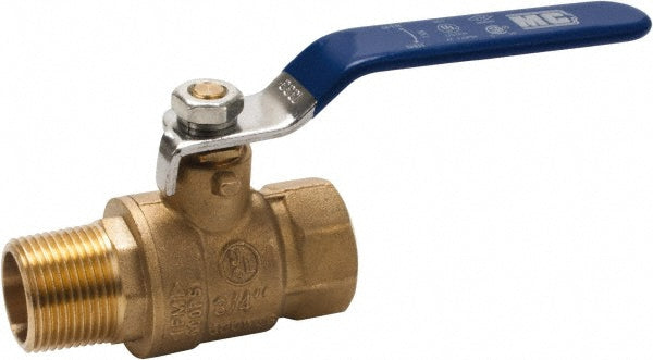 Midwest Control MBB-75NL Full Port Manual Ball Valve 3/4" Pipe, Full Port