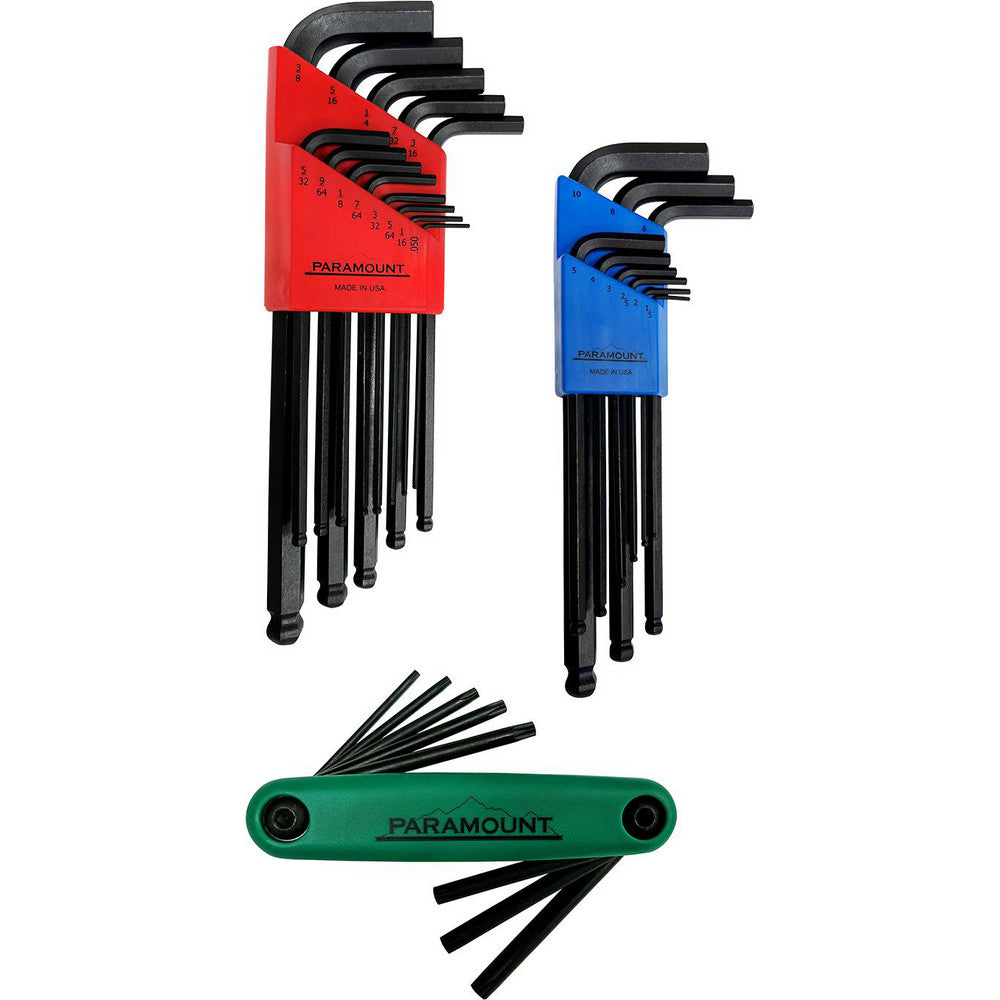 Paramount PAR14138 30 Piece L-Wrench/Fold-Up Combo Hex Key Set