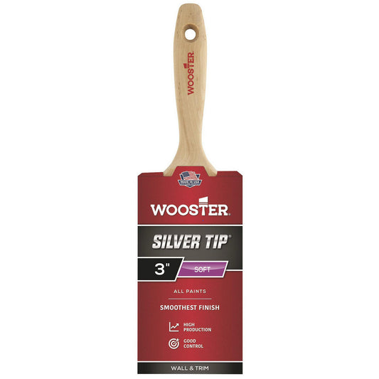 Wooster Brush 5222-3 Paint Brush 3" Wide, Polyester & Synthetic, Synthetic Bristle