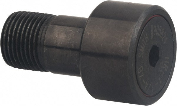 Accurate Bushing HR-1/2-XB Plain Cam Follower 0.5" Roller Dia, 0.375" Roller Width, 0.25" Stud Dia, 5/8" Stud Length