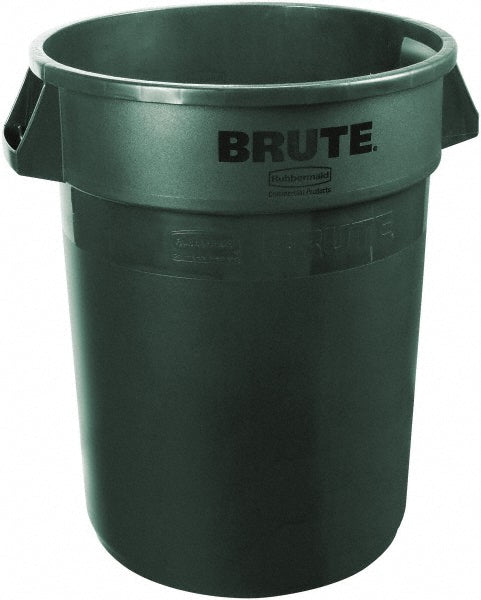 Rubbermaid FG262000DGRN Trash Can 20 gal, Round, Green