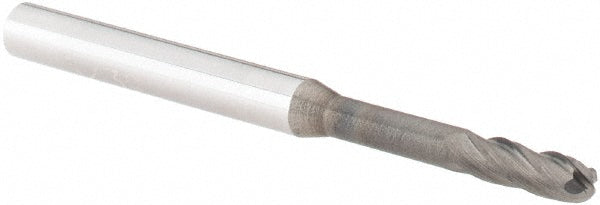 Accupro 62917513 Ball End Mill 0.0937" Dia, 0.0937" LOC, 4 Flute, Solid Carbide