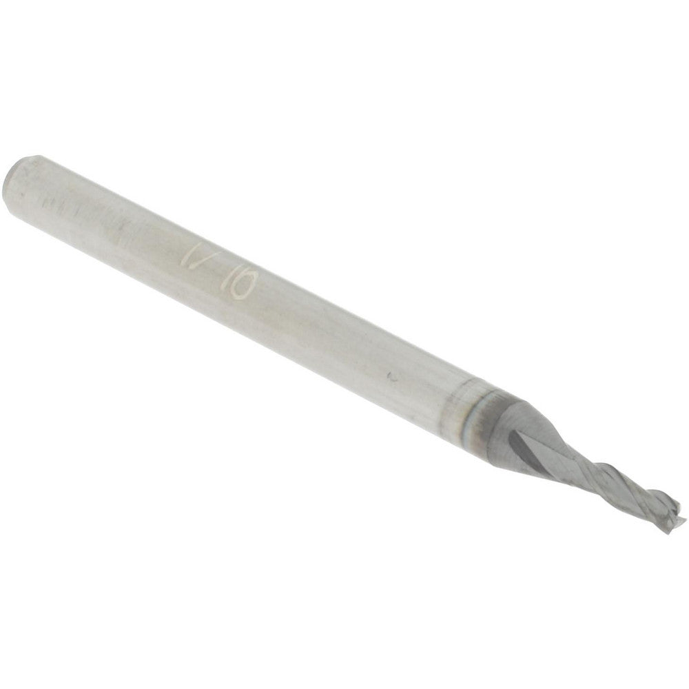 Accupro 62919337 Square End Mill 1/16'' Dia, 3/16'' LOC, 1/8'' Shank Dia, 1-1/2'' OAL, 3 Flutes, Solid Carbide
