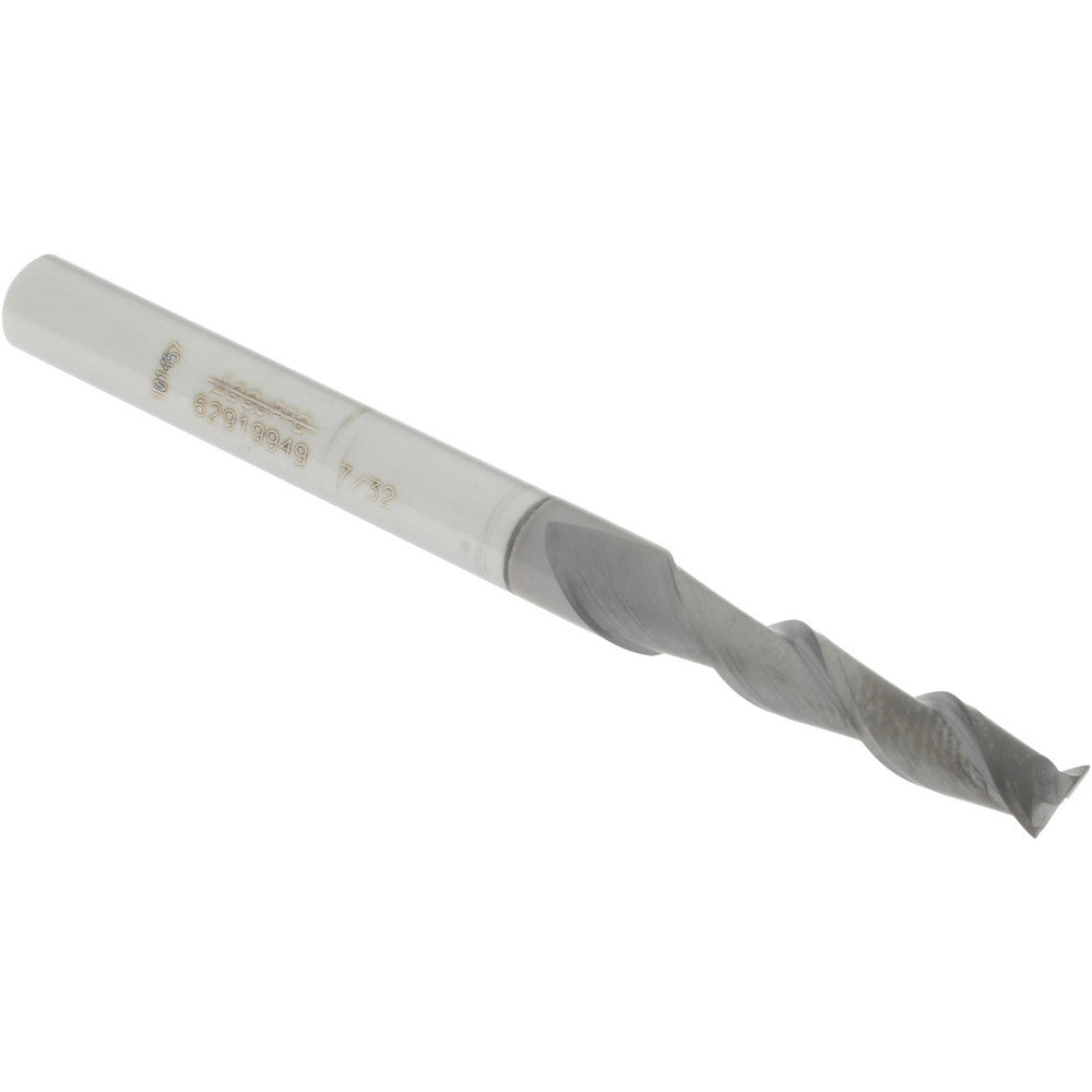 Accupro 62919949 Square End Mill 7/32'' Dia, 1'' LOC, 1/4'' Shank Dia, 3'' OAL, 2 Flutes, Solid Carbide