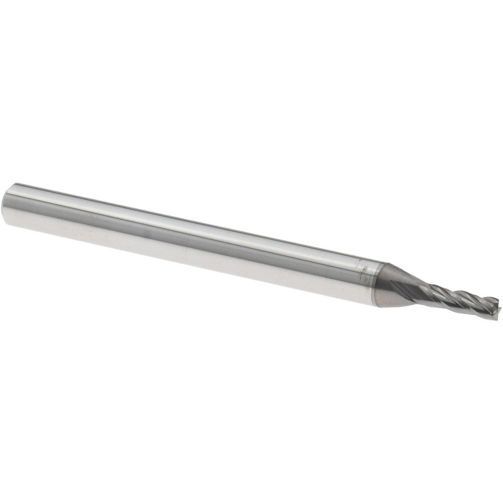 Accupro 62920772 Square End Mill 1/16'' Dia, 3/16'' LOC, 1/8'' Shank Dia, 1-1/2'' OAL, 4 Flutes, Solid Carbide