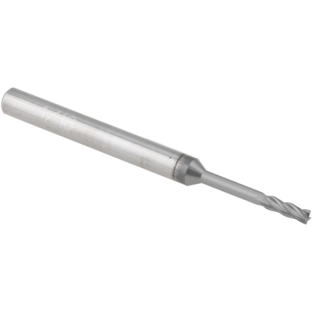 Accupro 62920780 Square End Mill 1/16'' Dia, 3/16'' LOC, 1/8'' Shank Dia, 1-1/2'' OAL, 4 Flutes, Solid Carbide