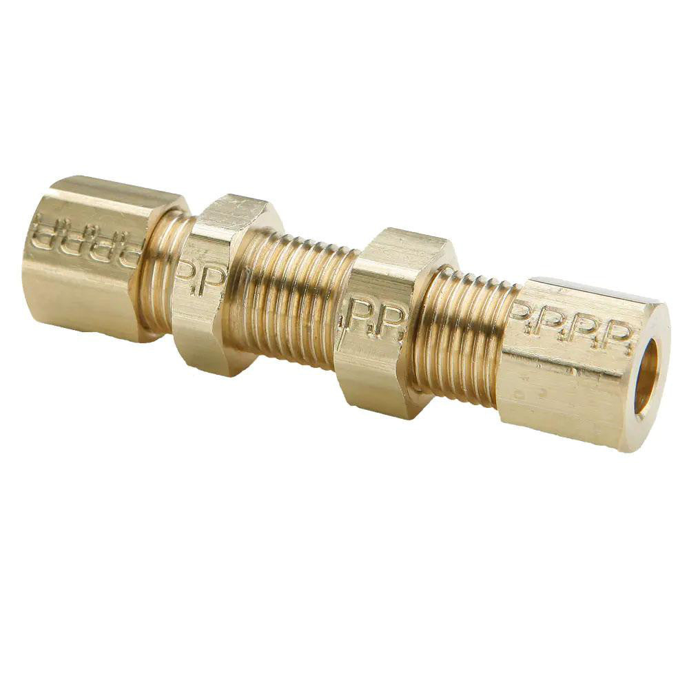 Parker 62CBH-6 Compression Tube Bulkhead Union 9/16-24" Thread, Compression x Compression