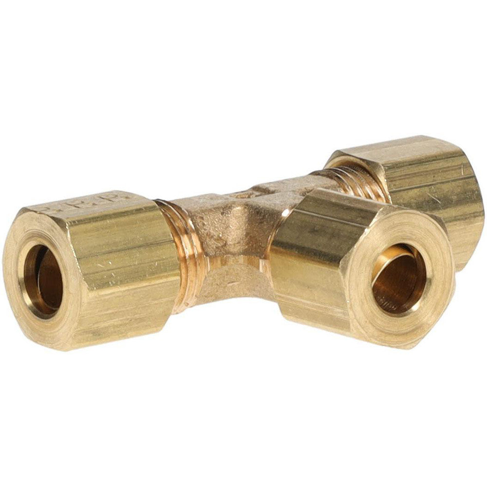 Parker 164C-4 Compression Tube Union 7/16-24" Thread, Compression x Compression x Compression