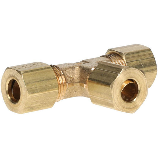 Parker 164C-4 Compression Tube Union 7/16-24" Thread, Compression x Compression x Compression