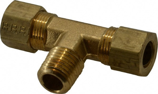 Parker 172C-6-4 Compression Tube Male Branch Tee 1/4-18" Thread, Compression x Compression x MNPT