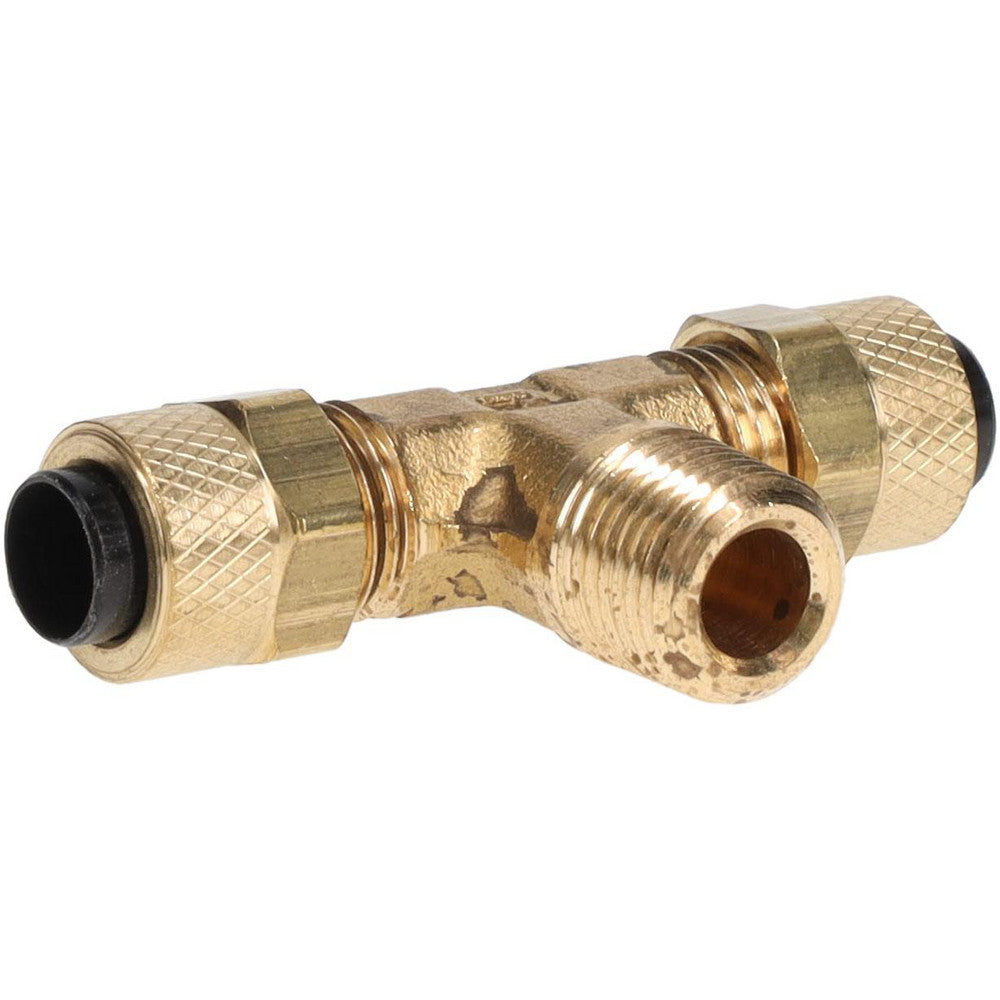 Parker 172P-4-2 Compression Tube Male Branch Tee 1/8-27" Thread, Compression x Compression x MNPT