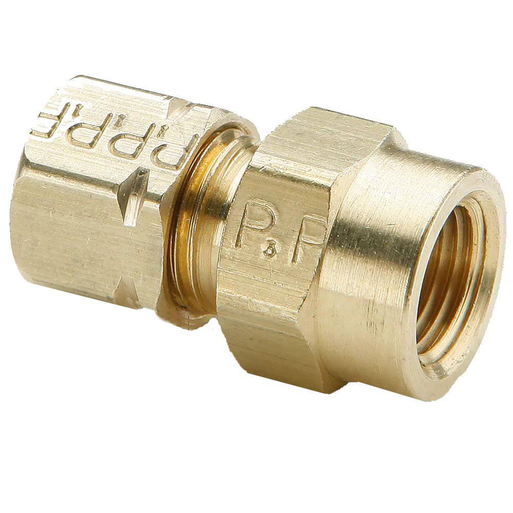 Parker 66CA-8-6 Compression Tube Connector 3/8-18" Thread, Compression x FNPT