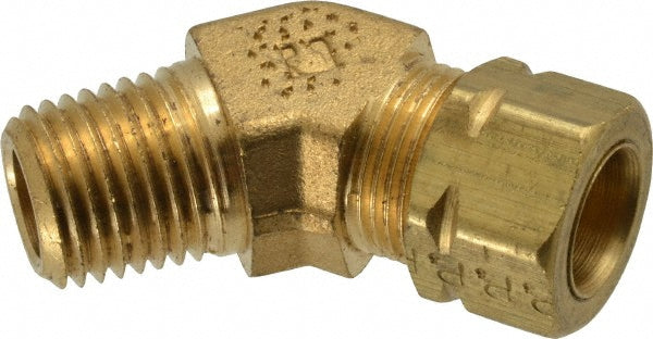 Parker 179CA-6-4 Compression Tube Male 45 &deg Elbow 1/4-18" Thread, Compression x MNPT