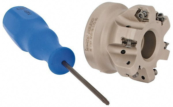Iscar 3106235 1.628" Cut Dia, 3/4" Arbor Hole, 0.08" Max Depth of Cut, 30&deg Indexable Chamfer & Angle Face Mill