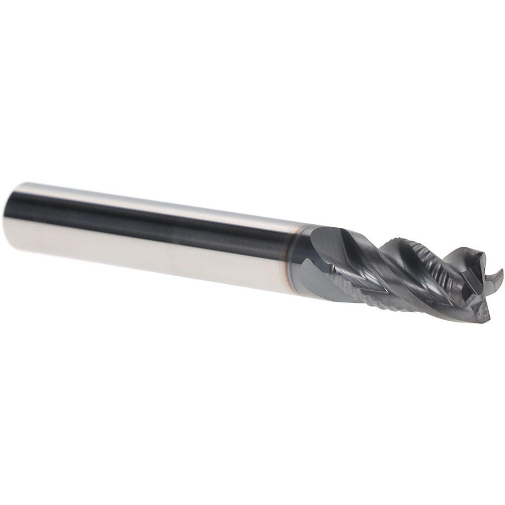 Iscar 5622713 Roughing & Finishing End Mill 0.3120" Dia, 4 Flute, Corner Chamfer End, Solid Carbide