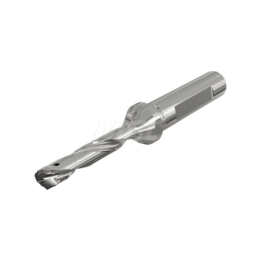 Iscar 3202454 Replaceable-Tip Drill 0.413 to 0.429" Dia, 2.14" Max Depth, 5/8" Flatted Shank