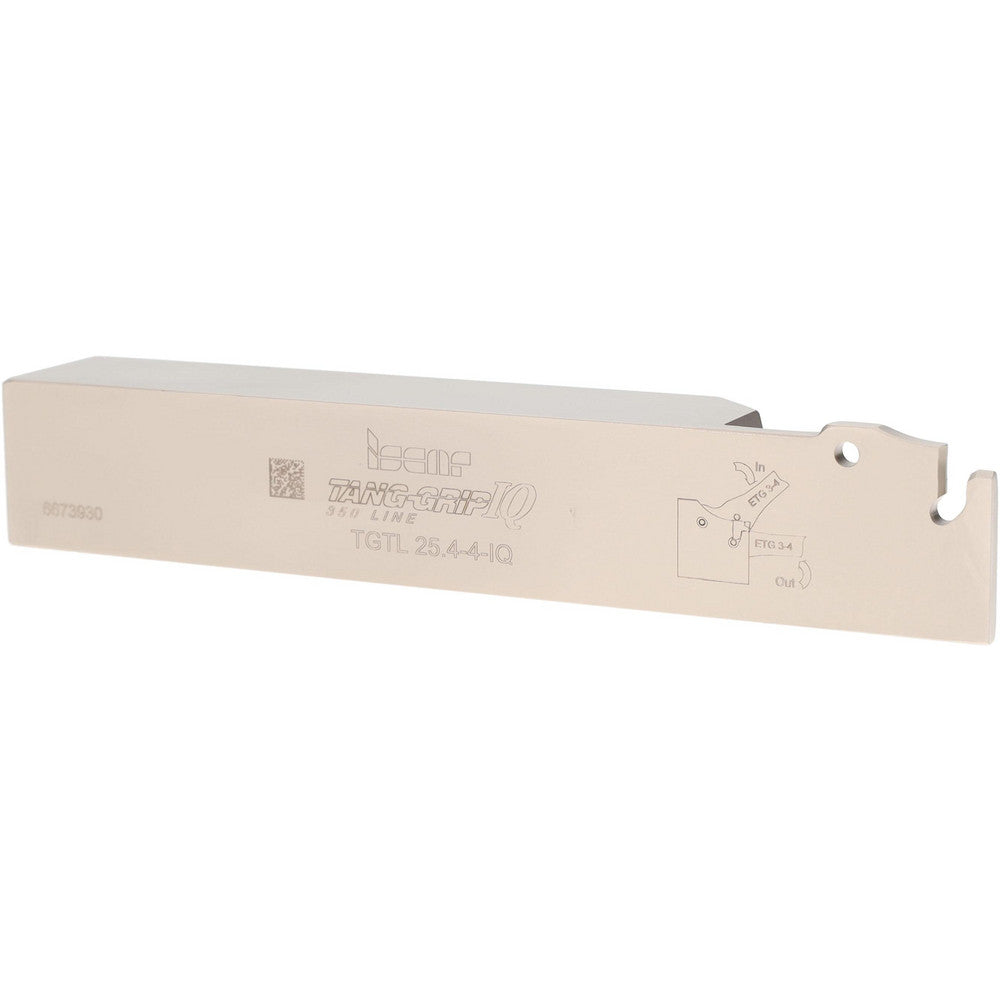 Iscar 2301856 Indexable Grooving-Cutoff Toolholder TGTL 25.4-4, 0.146 to 0.177" Groove Width, 1-1/4" Max Depth of Cut, Left Hand