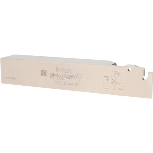 Iscar 2301856 Indexable Grooving-Cutoff Toolholder TGTL 25.4-4, 0.146 to 0.177" Groove Width, 1-1/4" Max Depth of Cut, Left Hand