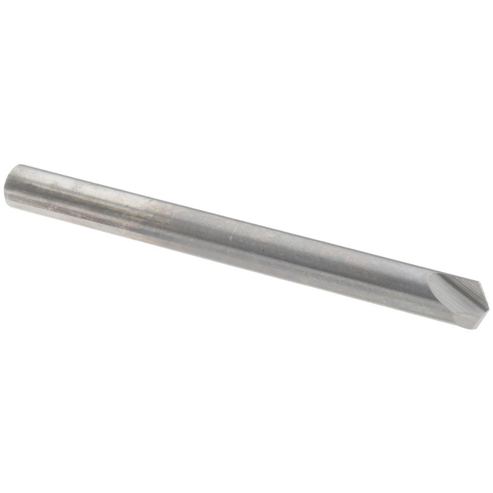 Harvey Tool 18760 Chamfer Mill 1/8" Dia, 1/8" Shank Dia, 120 deg, 2 Flute, Solid Carbide, Single End