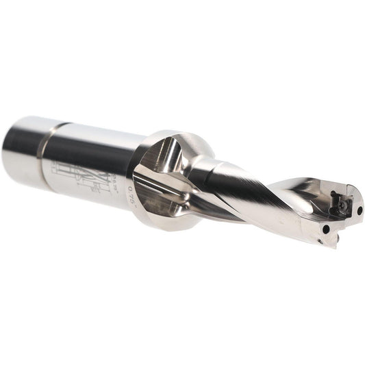 Iscar 3201364 Indexable Insert Drill DR0750-2250-100-06-3, 3/4" Max Dia, 2-1/4" Max Depth, 3xD, 1" Shank Dia