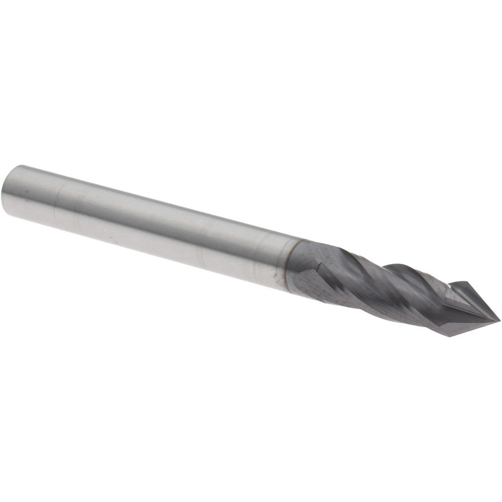 Harvey Tool 15412-C3 Drill Mill 3/16" Dia, 5/8" LOC, 4 Flutes, 60 &deg Point, Solid Carbide