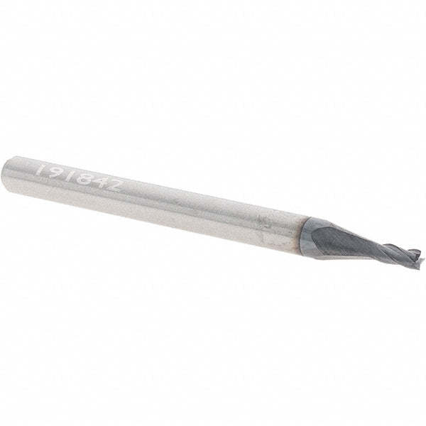 Data Flute Cnc 43645-85-D Square End Mill 1/16" Dia, 1/8" LOC, 4 Flute, Solid Carbide