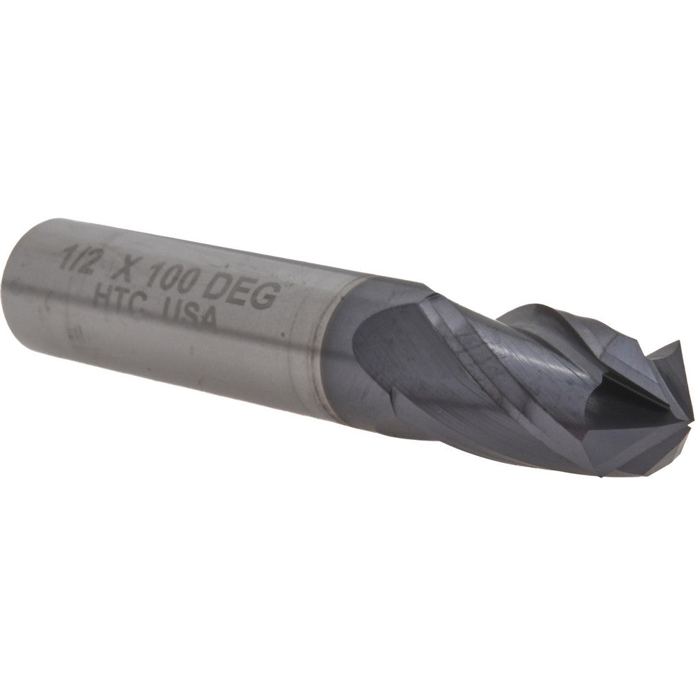 Harvey Tool 27432-C3 Drill Mill 1/2" Dia, 1" LOC, 4 Flutes, 100 &deg Point, Solid Carbide