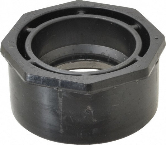 NIBCO I015400 Drain, Waste & Vent Flush Bushing 3 x 2" Fitting, Spig x Hub, Acrylonitrile Butadiene Styrene