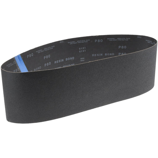GLOBAL ABRASIVE 801034-49669 Abrasive Belt 6" Wide, 48" Long, 80 Grit, Silicon Carbide