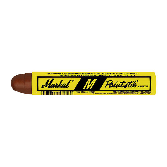 Markal 81922 Solid Paint Marker Red, Oil Base, Round Tip