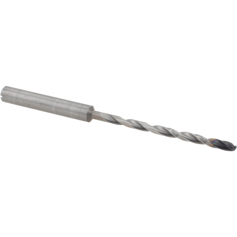 Guhring 9055250031700 Extra Length Drill Bit 1/8" Dia, 140 &deg Point, Solid Carbide