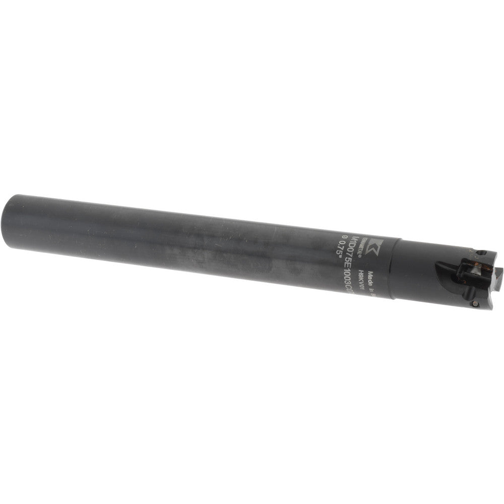 Kennametal 3742540 Indexable Square-Shoulder End Mill M1D075E1003C075L670, 3/4" Cut Dia, 0.398" Max Depth of Cut, 3/4" Dia Cylindrical Shank