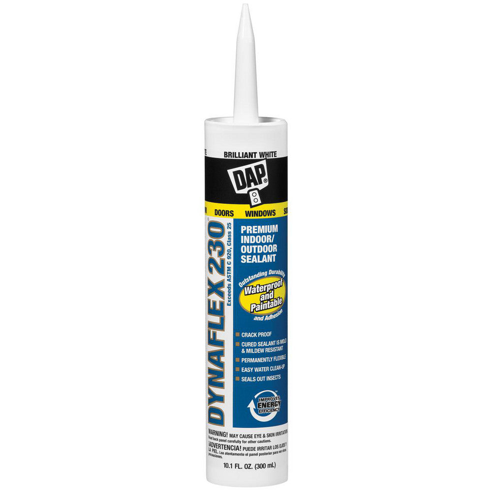 DAP 7079818275 Caulk 10.1 oz Cartridge, White, Acrylic & Latex