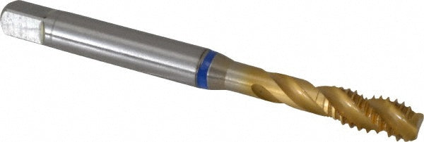 Guhring 9039100054860 Spiral Flute Tap #12-24, UNC, 3 Flute, Modified Bottoming, 2B Class of Fit, Powdered Metal, TiN Finish