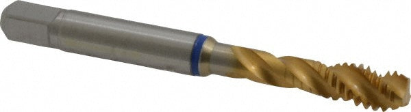 Guhring 9039100063500 Spiral Flute Tap 1/4-20, UNC, 3 Flute, Modified Bottoming, 2B Class of Fit, Powdered Metal, TiN Finish