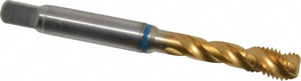 Guhring 9039110063500 Spiral Flute Tap 1/4-28, UNF, 3 Flute, Modified Bottoming, 2B Class of Fit, Powdered Metal, TiN Finish