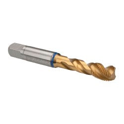 Guhring 9039110095250 Spiral Flute Tap 3/8-24, UNF, 3 Flute, Modified Bottoming, 2B Class of Fit, Powdered Metal, TiN Finish
