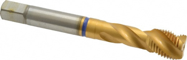Guhring 9039110127000 Spiral Flute Tap 1/2-20, UNF, 3 Flute, Modified Bottoming, 2B Class of Fit, Powdered Metal, TiN Finish