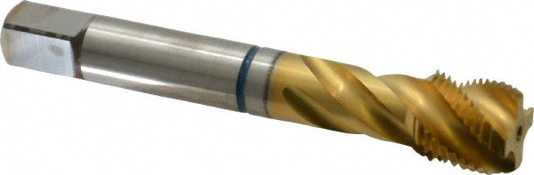 Guhring 9039110158750 Spiral Flute Tap 5/8-18, UNF, 4 Flute, Modified Bottoming, 2B Class of Fit, Powdered Metal, TiN Finish