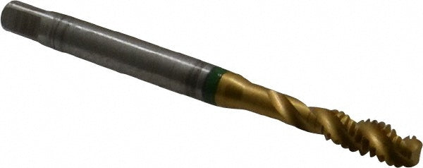 Guhring 9039220048260 Spiral Flute Tap #10-24, UNC, 3 Flute, Modified Bottoming, 2B Class of Fit, Cobalt, TiN Finish