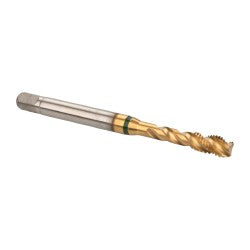 Guhring 9039230048260 Spiral Flute Tap #10-32, UNF, 3 Flute, Modified Bottoming, 2B Class of Fit, Cobalt, TiN Finish