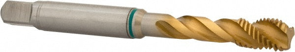 Guhring 9039230063500 Spiral Flute Tap 1/4-28, UNF, 3 Flute, Modified Bottoming, 2B Class of Fit, Cobalt, TiN Finish