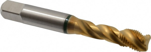 Guhring 9039230095250 Spiral Flute Tap 3/8-24, UNF, 3 Flute, Modified Bottoming, 2B Class of Fit, Cobalt, TiN Finish