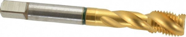 Guhring 9039230111130 Spiral Flute Tap 7/16-20, UNF, 3 Flute, Modified Bottoming, 2B Class of Fit, Cobalt, TiN Finish