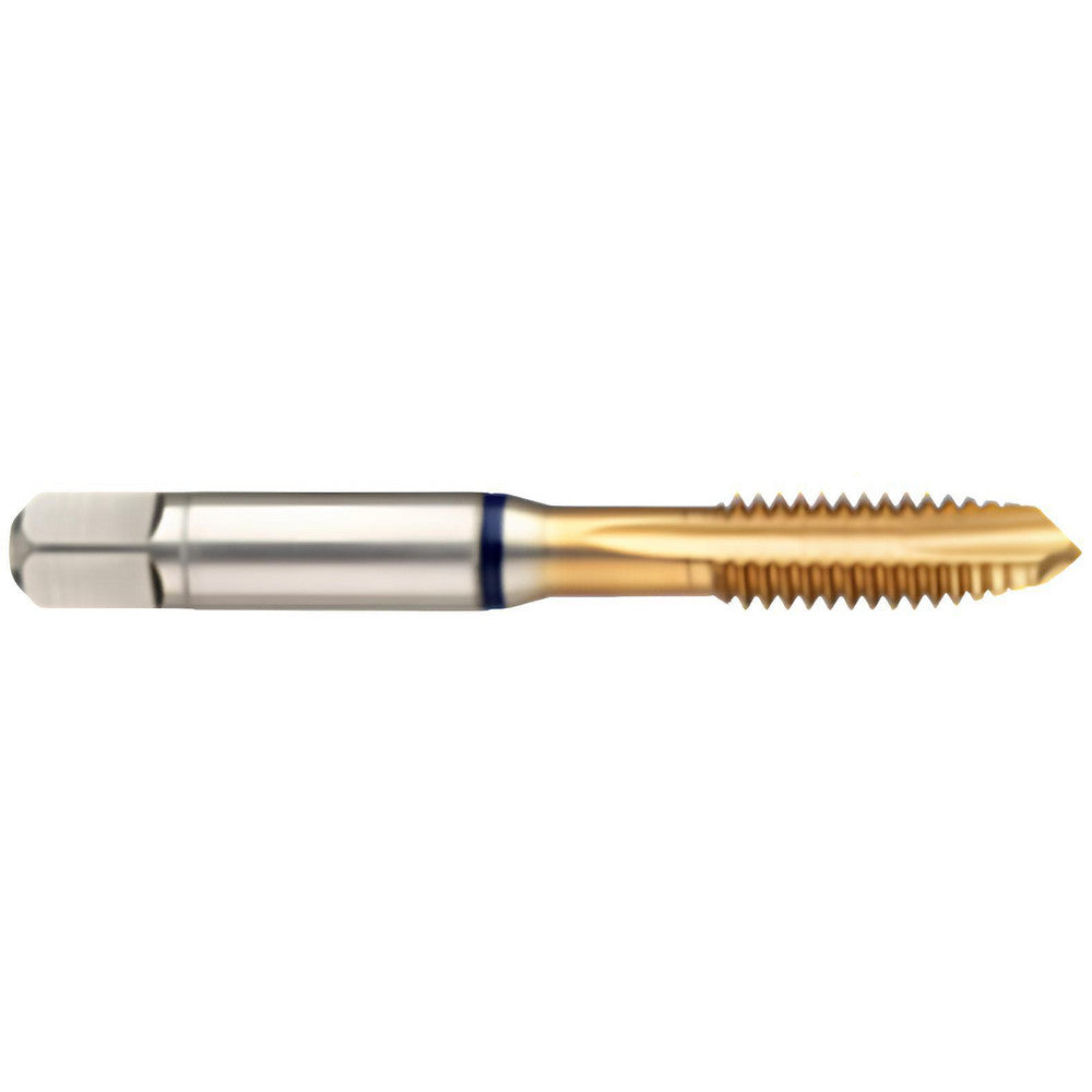 Guhring 9039280048260 Spiral Point Tap #10-24 UNC, 3 Flutes, Plug Chamfer, 2B Class of Fit, High-Speed Steel-E, TiN Coated