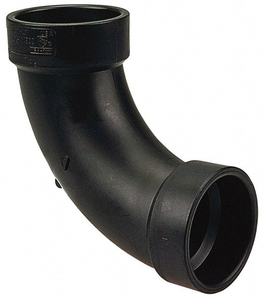 NIBCO I057200 Drain, Waste & Vent 90 deg Street Elbow 1-1/2" Fitting, Spig x Hub, Acrylonitrile Butadiene Styrene