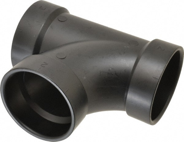 NIBCO I098250 Drain, Waste & Vent Sanitary Tee 2" Fitting, Hub x Hub x Hub, Acrylonitrile Butadiene Styrene